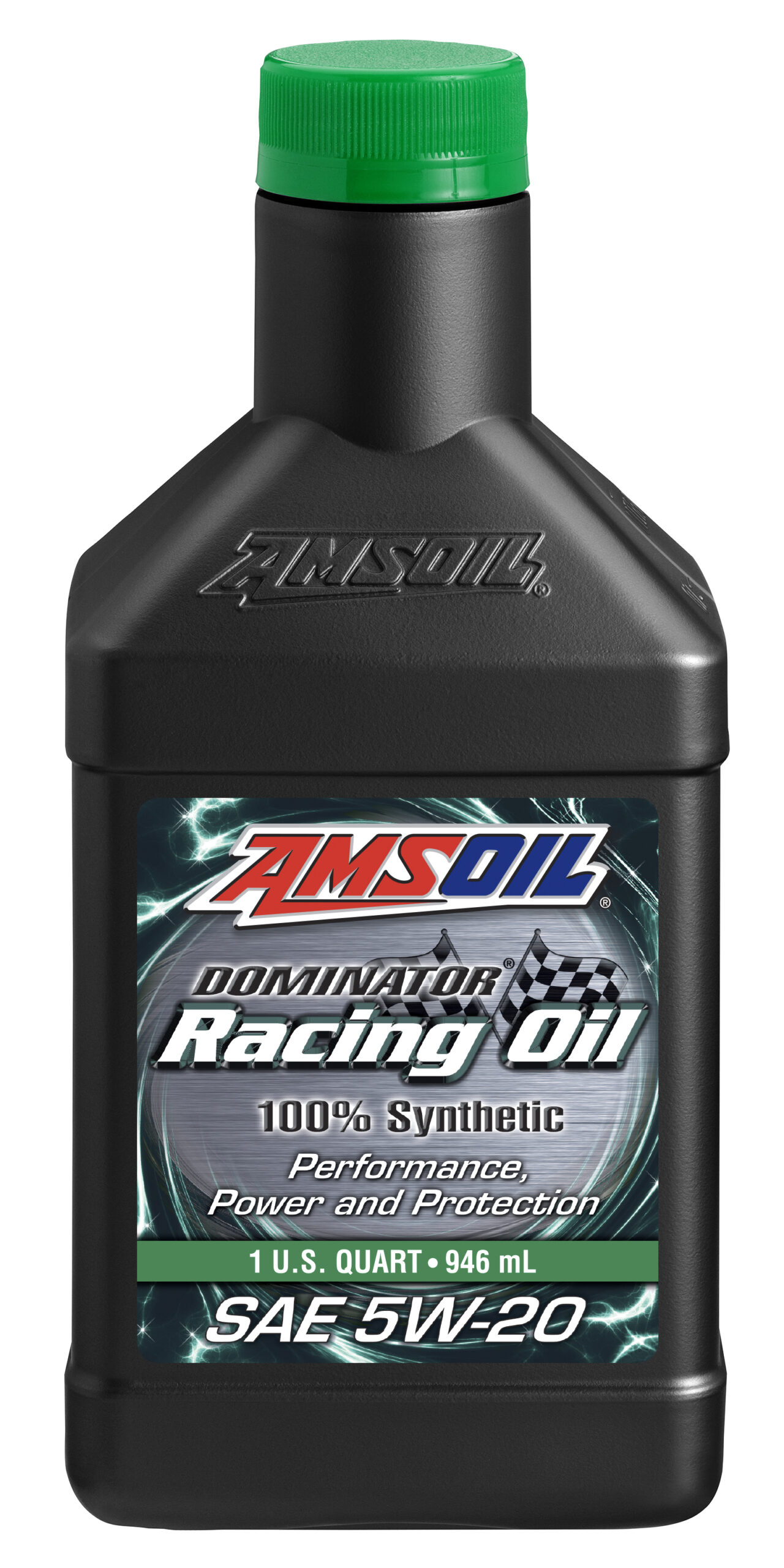 Racing 2 AMSOIL DOMINATOR 5W-20 100% Synthetic Racing Oil quart bottle